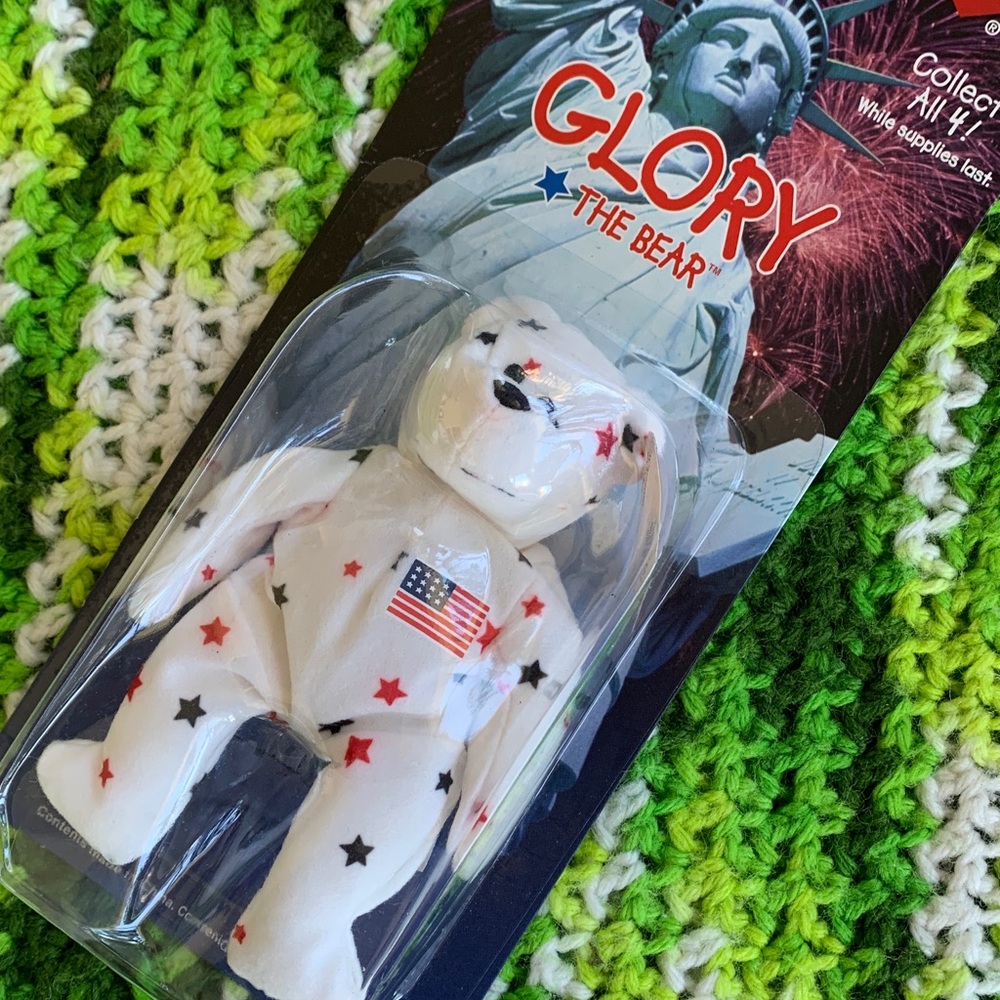 Ty Glory Bear with Patriotic Stars - 1999